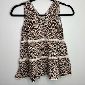 NWT leopard print tiers tank‎ size medium